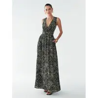 BWLDR Vestido 'Amber' oliveira / preto