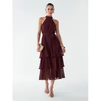 BWLDR Vestido de festa 'Tony' borgonha