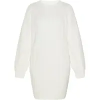 Usha Vestido de malha offwhite