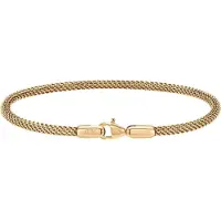 Daniel Wellington Pulseira de aço banhada a ouro da moda DW0040068 - Comprimento: 19,5 cm