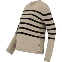 Mamalicious Pullover 'MLMADDIE VITA' bege escuro / preto