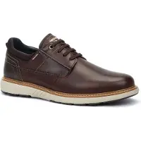 Pikolinos para homem. M8D-4292C1 Sapatos de couro Bilbao castanho-escuro (39), Marrom, Plano, Cordão, Casual