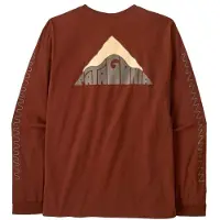 Patagonia T-shirt mangas compridas M's L/S Driftways Organic T-Shirt homens - Castanho - EU S