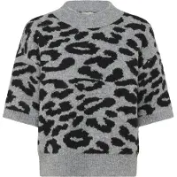 Kaffe Pullover 'KASandra' acinzentado / preto
