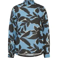 Kaffe Blusa 'KAAmber' azul céu / cinzento claro / preto