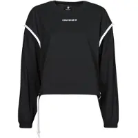 Converse Sweat-shirt LONG SLEEVE JERSEY CREW mulheres - Preto - EU S