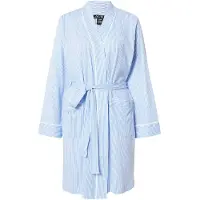 Ralph Lauren Roupão curto azul céu / branco
