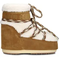 Moon Boot para mulher. 80D1409580 Lab69 Icon Low botas de couro castanhas em lã (36/38), Marrom, Plano, Cordão, Casual, Neve