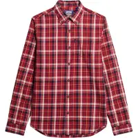 Superdry para homem. M4010737A Camisa de algodão orgânico em algodão axadrezado vermelho vintage (XXL), Casual, Manga comprida, Sustentável