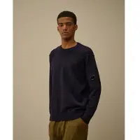 C.P. Company para homem. RFCMKN707A110149A Camisola de lã de ovelha azul-marinho (XL), Casual