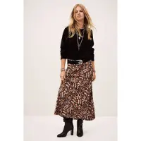 Ba&sh para mulher. 1H25ONIN Saia castanha Onintia (38), Marrom, Casual, Viscoso