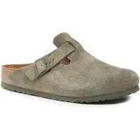 Birkenstock - Sandálias e chinelos - Boston Suede Leather Thyme para Unissexo - Tamanho 42 - Caqui