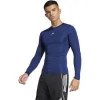 Adidas Camisa funcionais azul escuro / cinzento-prateado