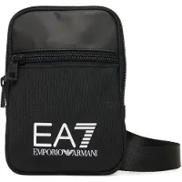 EA7 unisex. 7X000391_AF19722 Saco de ombro pequeno com maxilótipo preto (OSFA), Casual, Poliéster