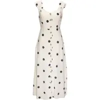 LASCANA Vestido de verão bege claro / preto