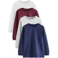 Next Camisola azul noturno / cinzento claro / vermelho vinho / branco