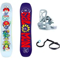 Salomon Snowboard - Packs (snowboard + fixações) - Team Package 2027 para criança - Tamanho criança 100 cm - Branco