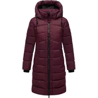 MARIKOO Sobretudo de inverno 'Kaltnäschen 16' vermelho vinho