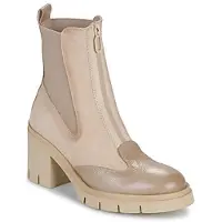 Hispanitas para mulher. HI254280 Botins de Pele Zurich taupe (39), Couro, 5 a 8cm, Zíper, Casual