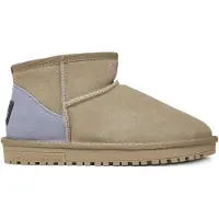 Pepe Jeans para mulher/menina. PGS500007 Botins Diss Half em pele cinzenta (37), Couro, Plano, Nenhum, Casual, Taupe, moda infantil