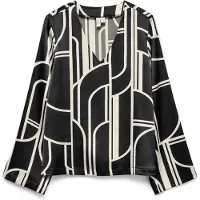 Vero Moda Blusa 'VMHADLEY' bege / preto