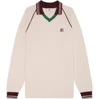 FILA Casaco de malha 'Molinazzo' verde escuro / vermelho escuro / offwhite