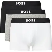 BOSS para homem. 50544263 Pack 3 Boxers One Logo branco, cinzento, preto (M), Homewear, Cinza, Algodão