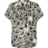Kaffe Blusa 'KAAno' preto / branco