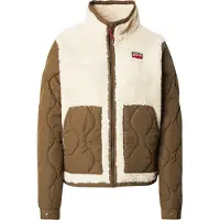 Superdry para mulher. W5011934A Casaco Fleece Hybrid bege (XL), Casual, Polister Reciclado