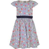 Happy girls Vestido navy / azul ganga / amora / branco