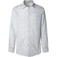 Pepe Jeans para homem. PM3090845 Camisa Casper branca (L), Branco, Casual, Algodão, Manga comprida