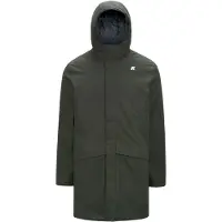 K-way para homem. K8133FW Casaco Jarno Twill Marmotta verde (XL), Casual, Poliuretano