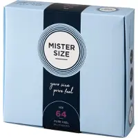 Mister Size Preservativos Suaves Extra Finos Tamanho 64 36 Unidades