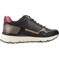 Carmela para mulher. 16251702-NEGRO Sapatilhas em pele 162517 preto (38), Couro, Plano, Cordão, Casual