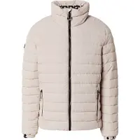 Superdry para homem. M5011757A Casaco acolchoado com estampado Fuji cinzento (M), Casual, Cinza, Polister Reciclado, Sustentável