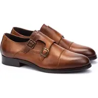 Martinelli para homem. 1492-2632Z Empire 1492 sapatos de couro castanho (43), Marrom, Plano, 1 a 3cm, Fivela, Casual, Clássico