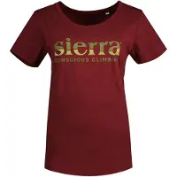 Sierra Climbing Camiseta De Manga Curta Burgundy