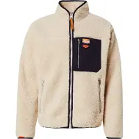 Superdry para homem. M2014141A Forro em malha polar bege com fecho de correr Vintage Retro (M), Casual, Poliéster