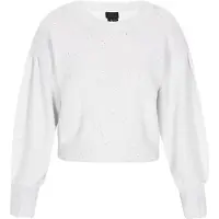 Dreimaster Klassik Pullover branco casca de ovo