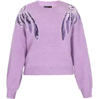 Faina Pullover roxo / prata
