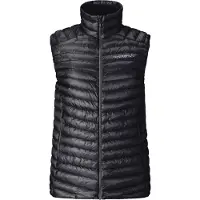 Norrøna - Marcas - Trollveggen Down800 Super Light Vest W Caviar Black para Mulher - Tamanho L - Preto