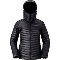 Norrøna - Marcas - Trollveggen Down800 Super Light Hood W Caviar Black para Mulher - Tamanho S - Preto