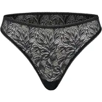 Erlich Textil Tanga 'Iconic Lace' mosqueado preto