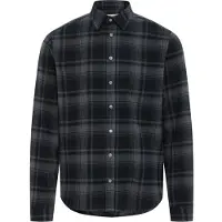 Casual Friday Camisa 'CFSIGVARD' cinzento escuro / preto