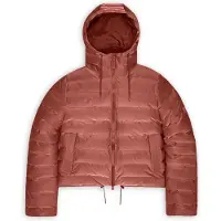 Rains unisex. 15820 Casaco Lohja vermelho (XS), Casual, Poliéster