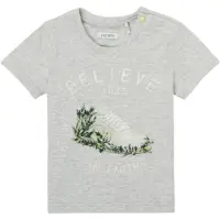 Ikks T-Shirt mangas curtas ECHIFFAISE rapazes - Cinza - 3 ans
