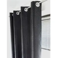 DecoByZorlu Cortinados Ikyo - Preto - 140x270 cm