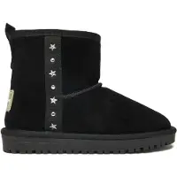 Pepe Jeans para mulher/menina. PGS500005 Diss Rock Leather Ankle Boots preto (36), Couro, Plano, Nenhum, Casual, moda infantil