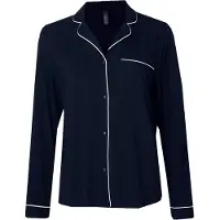 Hunkemoller Camisa de pijama 'Essential' preto / branco