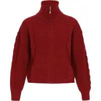 Dreimaster Casaco de malha vermelho vinho